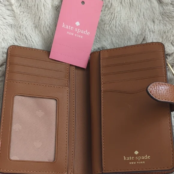 Kate Spade Tan Leather Wallet - Picture 3 of 5
